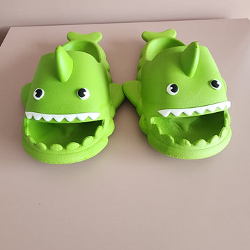 Shark PVC Unisex Slippers [Green]