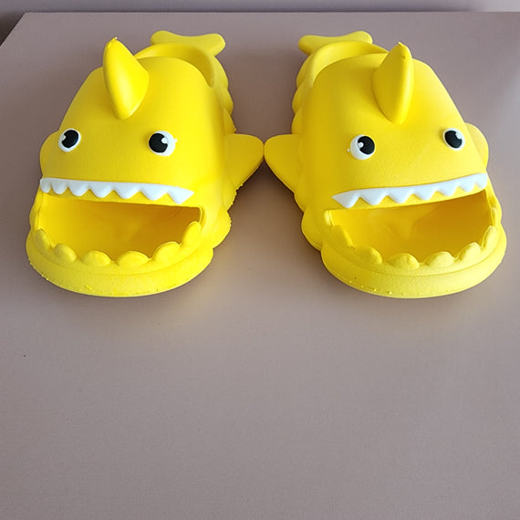 Shark PVC Unisex Slippers [Yellow]