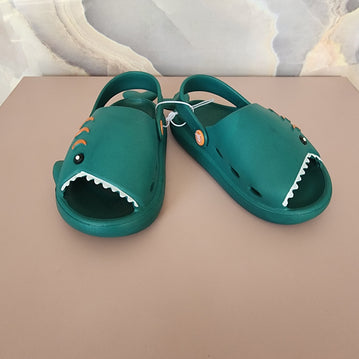 Shark PVC Slippers [Dark Green]