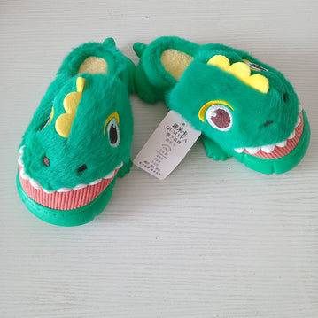 Furry Lizard Slippers [Green]