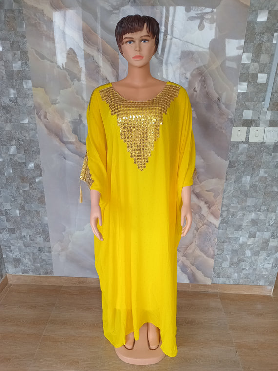 Fancy Abaya [Yellow]