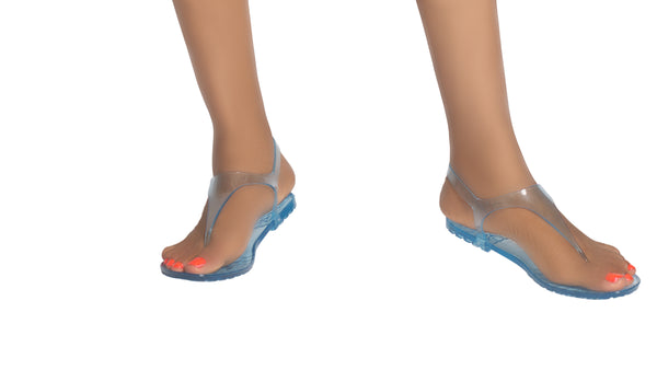 Transparent Blue - Go Go Sandals