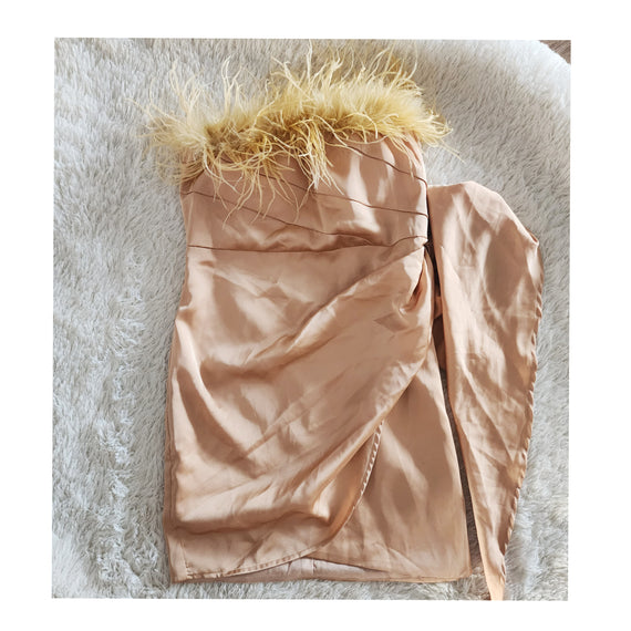 Dress Beige Fur