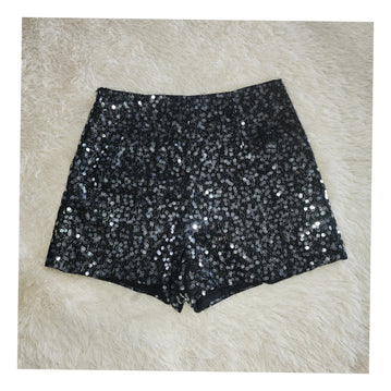 Shorts Black Silver